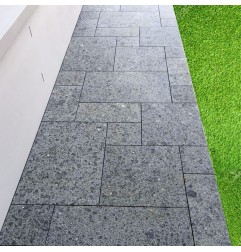 Diamond Black Flamed Granite French Pattern(G684) Basalt