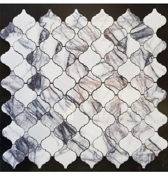 New York Arabesque Polished Marble Mosaic Tiles 97x102