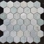 Green Celeste Hexagon Honed Marble Mosaic Tiles 48x48