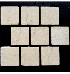 New Botticino Tumbled Brick Pattern Cobblestone Marble