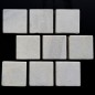 Persian White Tumbled Brick Pattern Cobblestone Marble