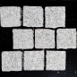 Diamond White Flamed Brick Pattern Cobblestone Granite