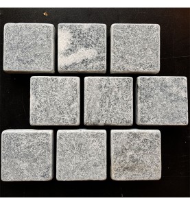 Crystal Grey Tumbled Brick Pattern Cobblestone Marble