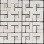 Windmill New Alba And Grey Dot Honed Marble Mosaic Tiles 48x28