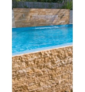 Travertine Timber Brown Tile - Vein Cut - Unfilled & Honed