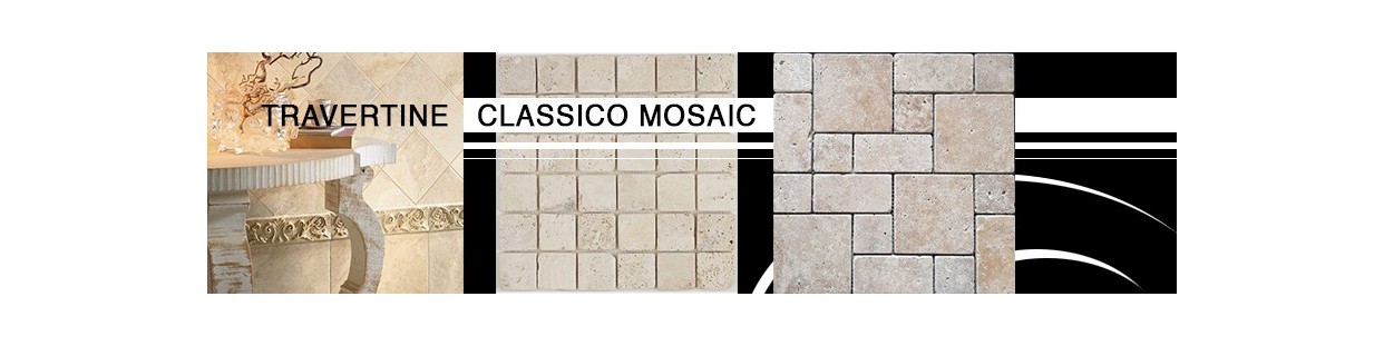 Travertine Classico Mosaic | Bathroom & Kitchen Tiles
