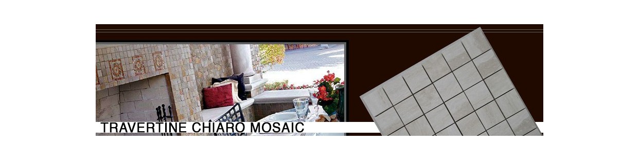 Travertine Chiaro Mosaic | Bathroom & Kitchen Tiles