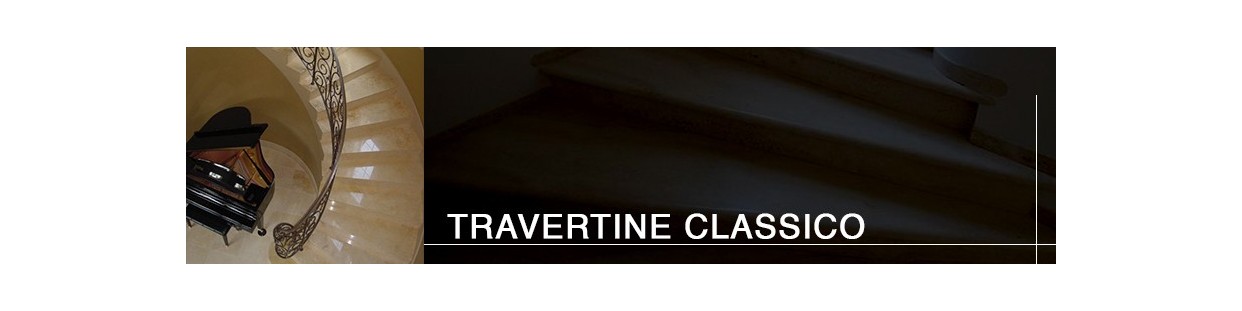 Travertine Classico Step Riser / Stair Tiles