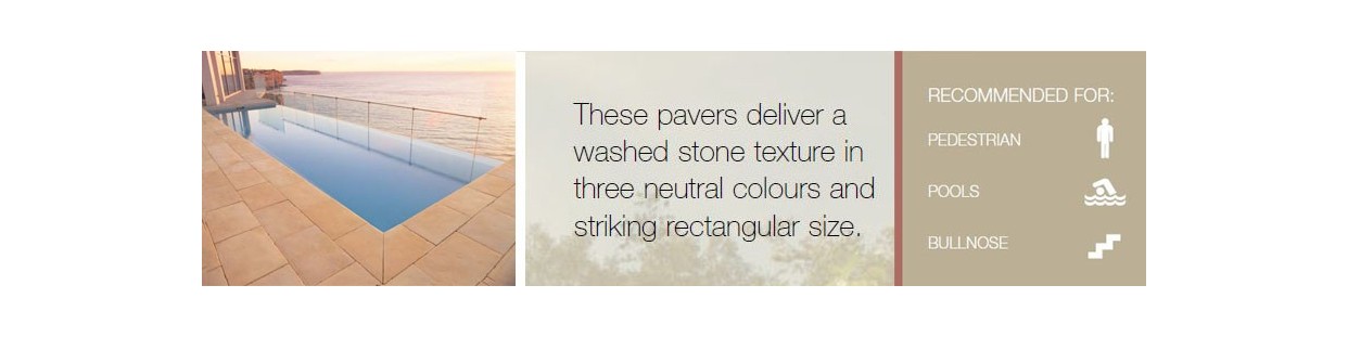 Boral Aspenstone Paver | Wetcast Washed Outdoor Tiles