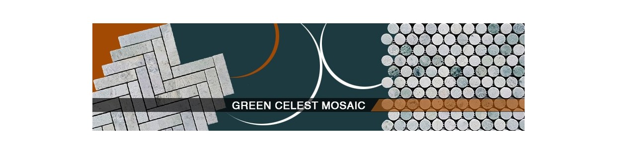 Green Celeste Marble Mosaic Tile | Marble & Ceramic Corp