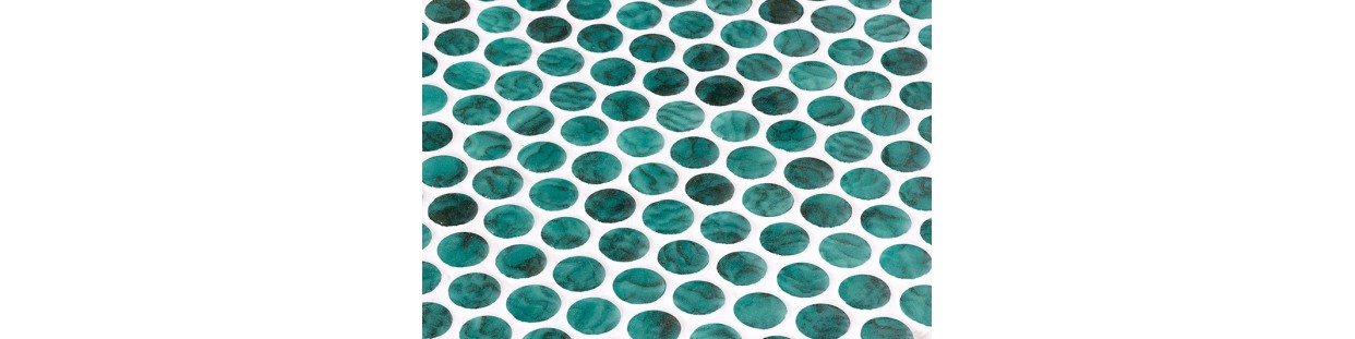 Onix Penny Spanish Glass Mosaic Pool Tiles