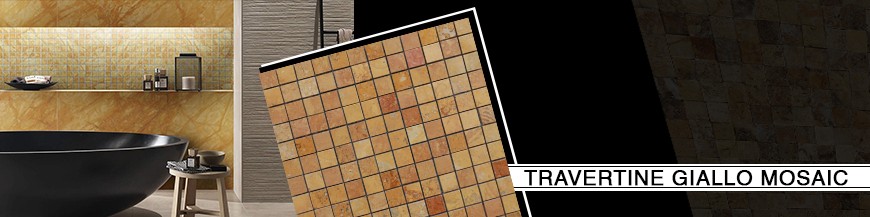 Travertine Giallo Mosaic