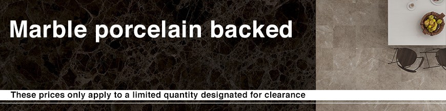 Marble Porcelain Backed Tile